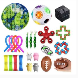 PRO 24 stk Fidget Pop it Toys Set-pakke for barn og voksne