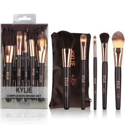 Kylie Complexion børstesett 5 stk. makeup børster i lagring