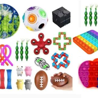 29 stk Fidget Pop it Toys Set-pakke for barn og voksne