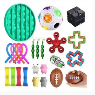 PRO 48 st. Fidget Pop it Toys Set-pakke for barn og voksne