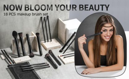 BS17 - BS-MALL 18 st. eksklusive Makeup / makeup børster av beste kvalitet